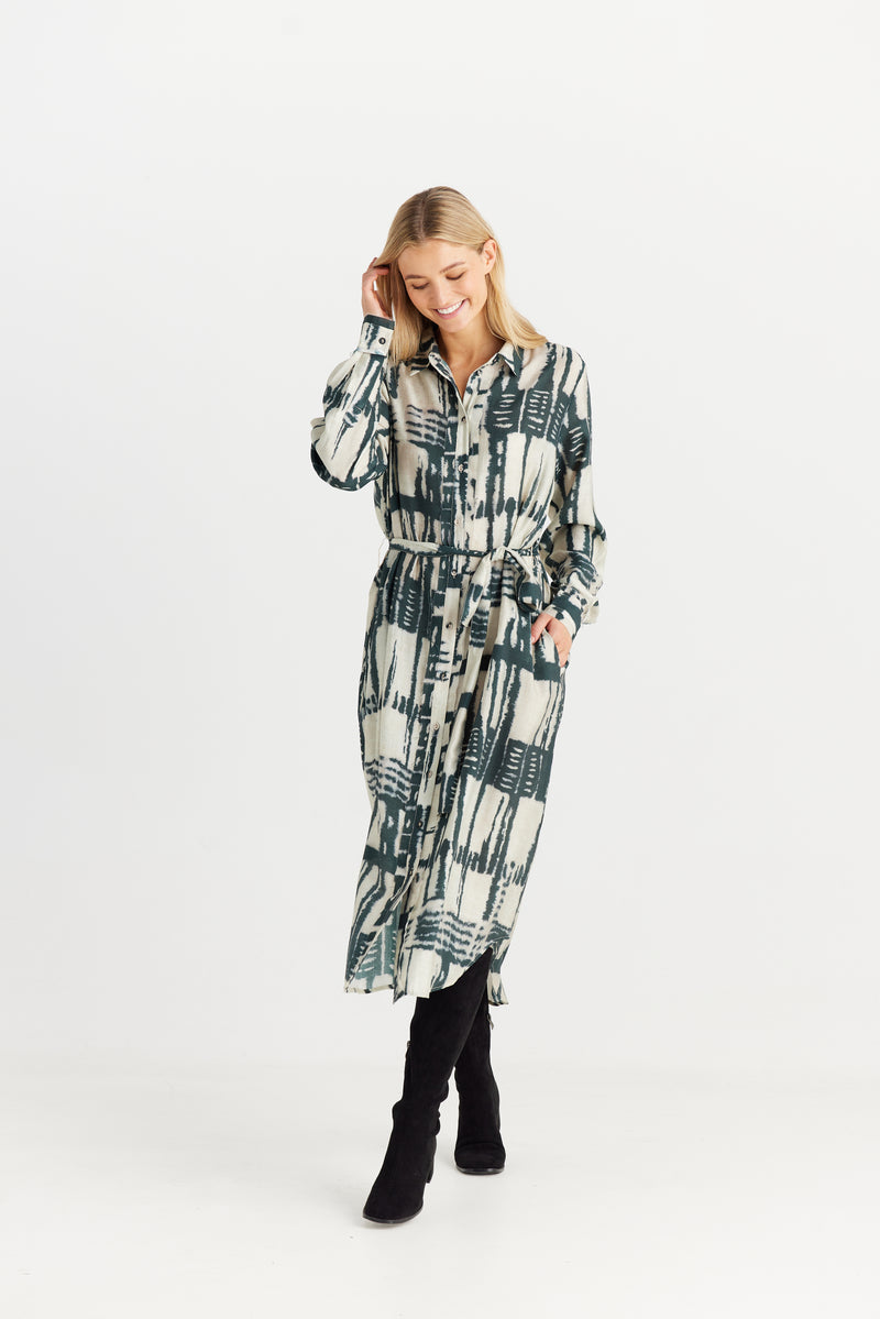 Cadiz Shirt Dress - Ebony