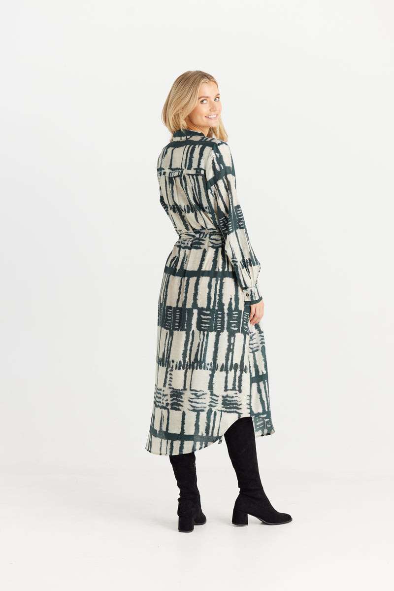 Cadiz Shirt Dress - Ebony