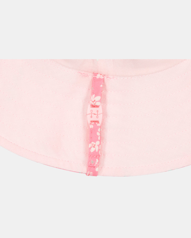 Interior view of fully lined Toshi cotton hat in Acacia Scarlet.