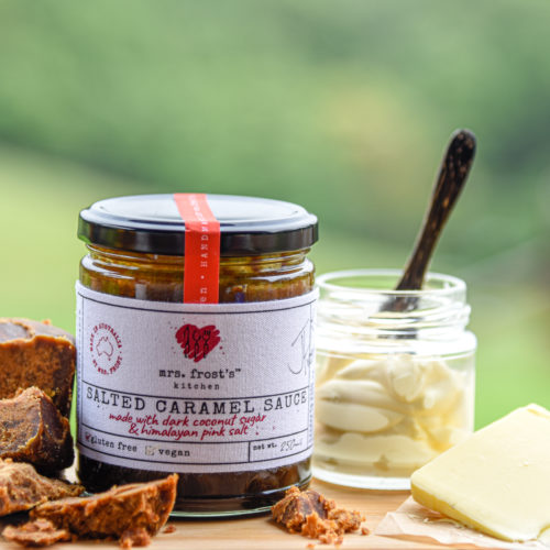 Locally made Queensland salted caramel sauce 250ml – Mrs Frost’s Kitchen