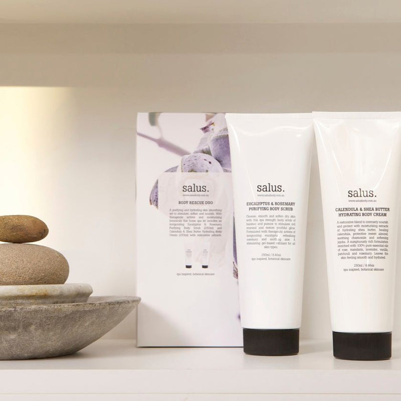 Salus Body Rescue Duo Set – eucalyptus scrub & calendula cream