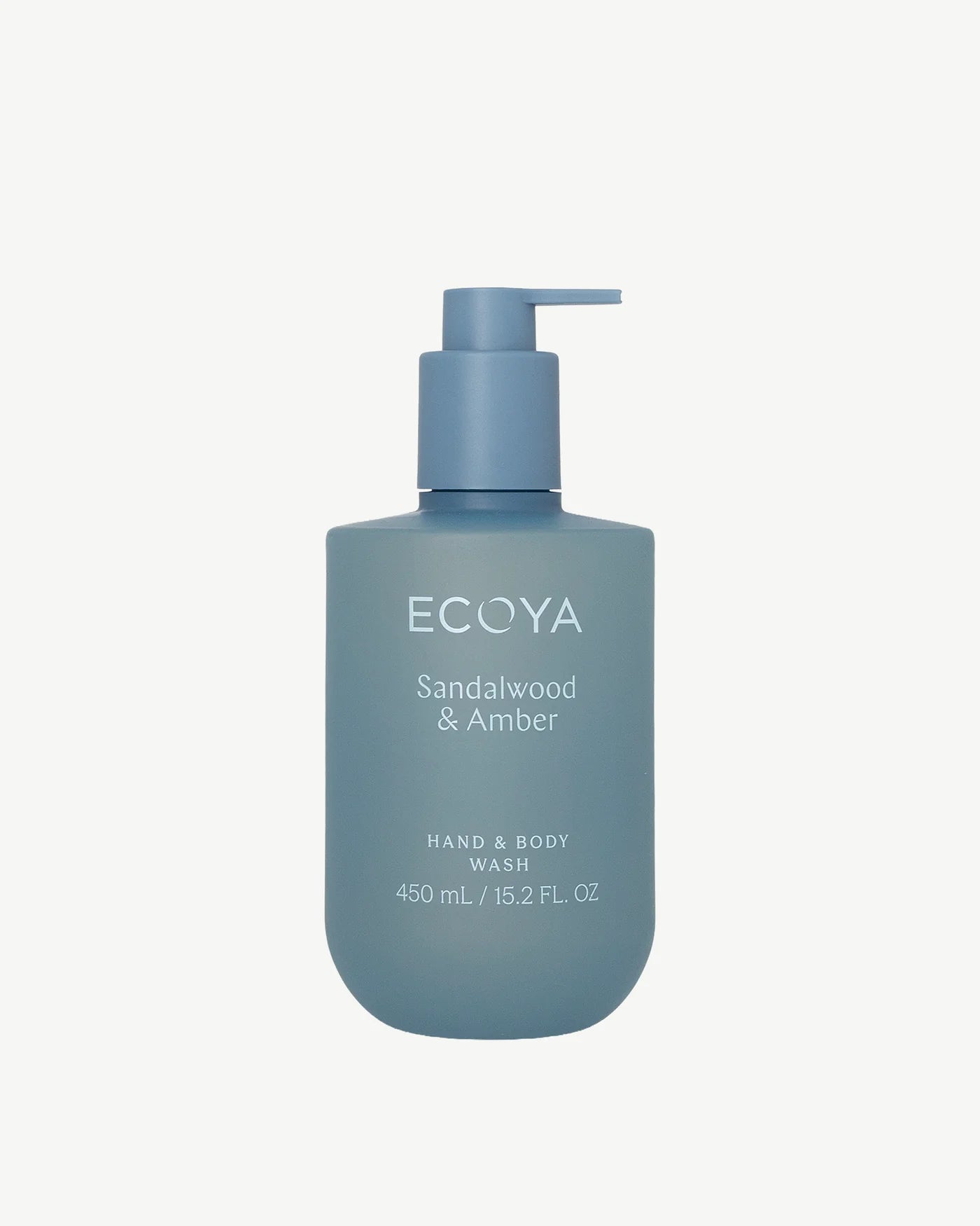 ECOYA Sandalwood & Amber Hand & Body Wash 450ml.
