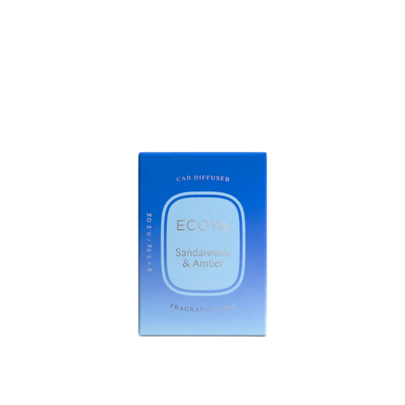 ecoya car diffuser refill sandalwood amber australia