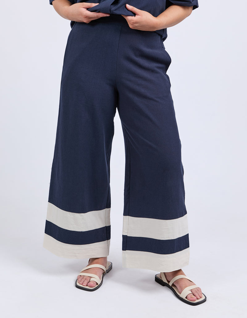 Scarlet Pant – wide-leg ankle length linen blend pants