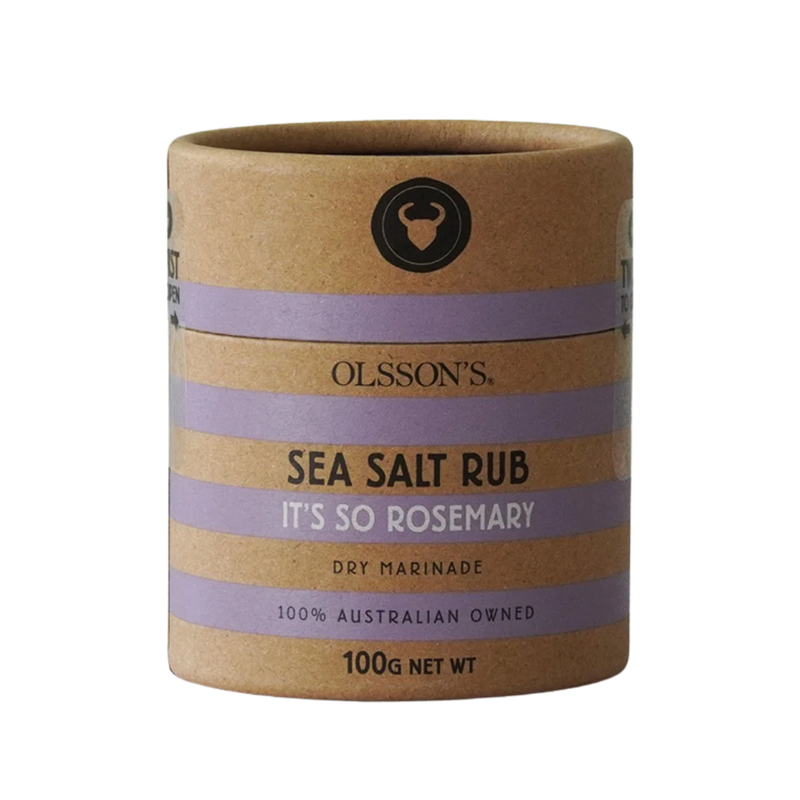It’s So Rosemary Sea Salt Rub in 100 g kraft canister by Olsson’s
