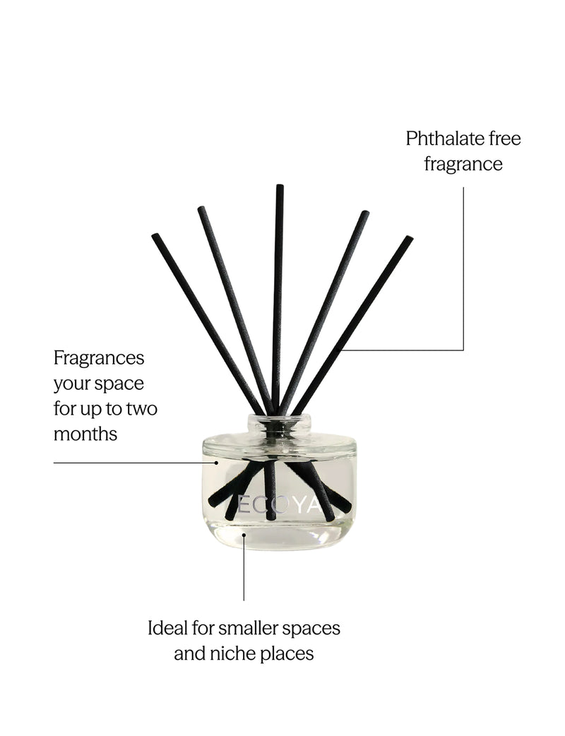 Premium 50ml Ecoya Sea Salt and Coconut diffuser for smaller rooms and home fragrance.