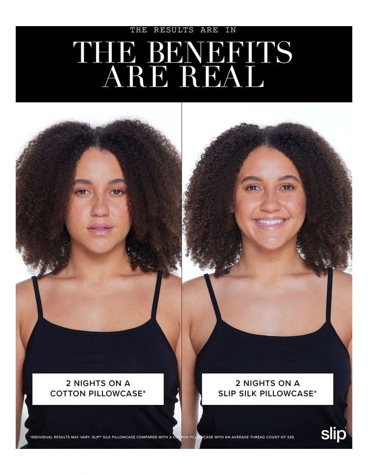 Slip antifriz curly hair friendly pillow case study results/ 