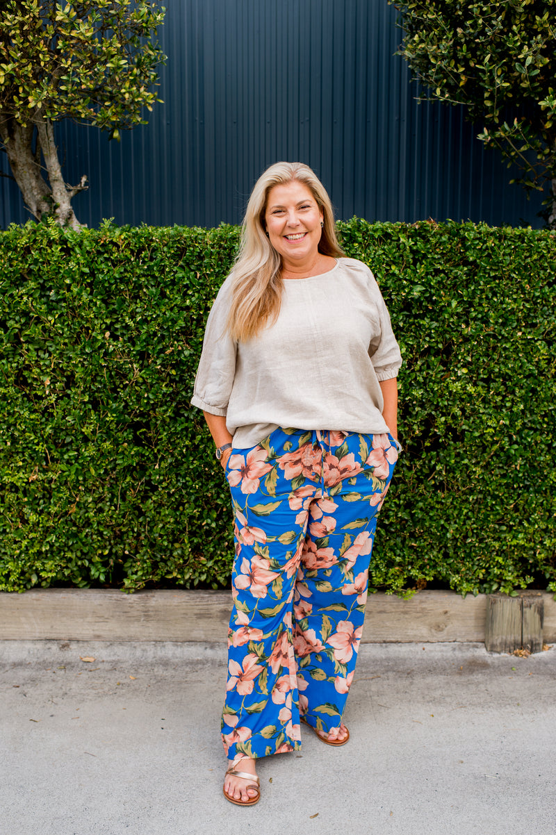 Brave + True Second Valley Pant – Amalfi Floral relaxed fit