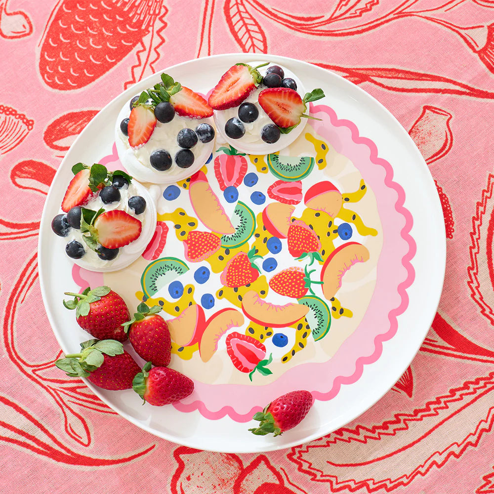30cm ceramic serving plate with pavlova recipe – Australian festive giftware