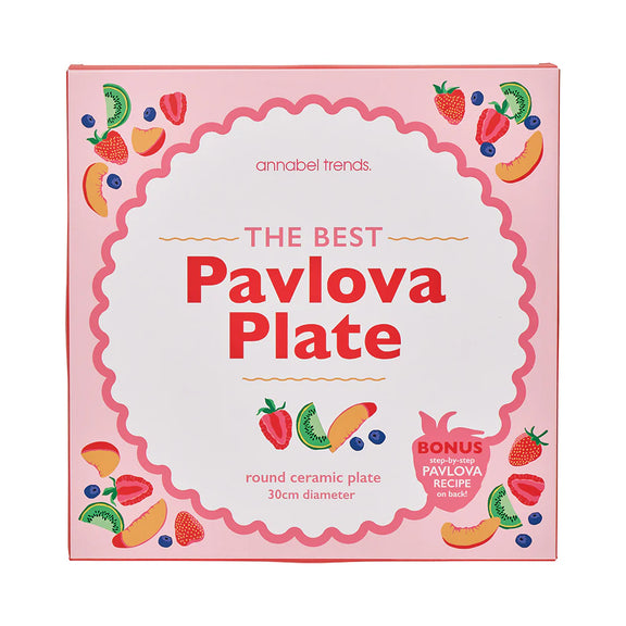 Colourful boxed pavlova plate 