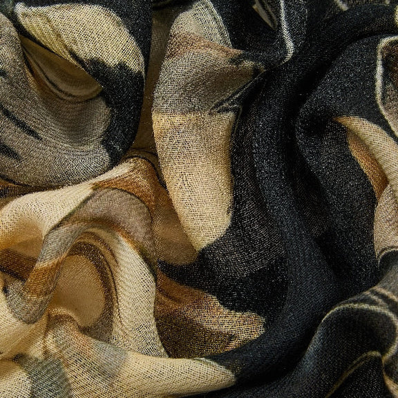 Floral merino wool scarf from My Country Escape