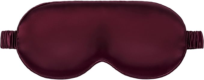 Pure Silk Contour Sleep Mask - Crimson