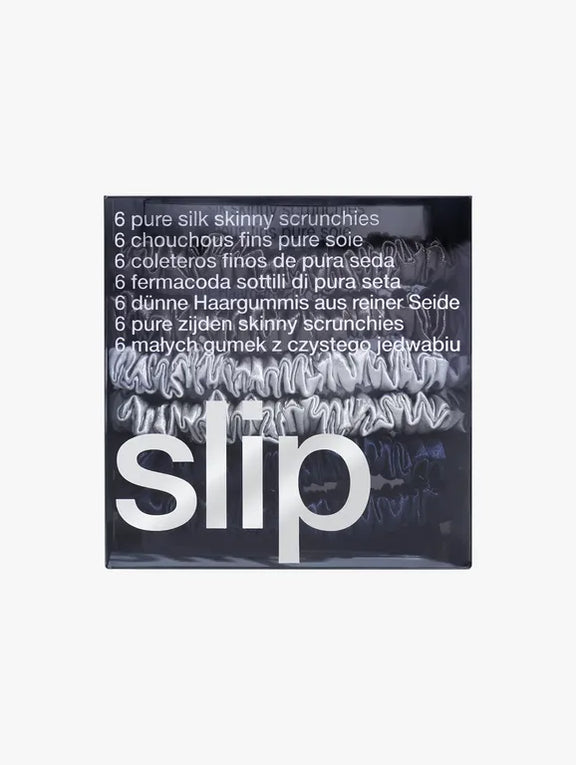 Silk scrunchies skinny set midnight colours