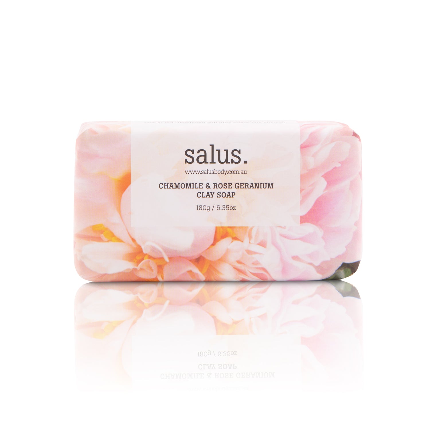 Chamomile & Rose Geranium Clay Soap 180g – natural skincare bar