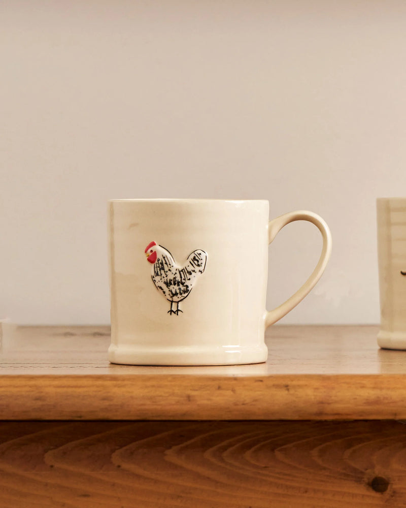 spotted hen mug