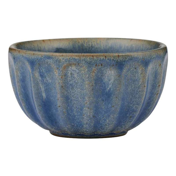 Studio ceramic bowl small denim blue