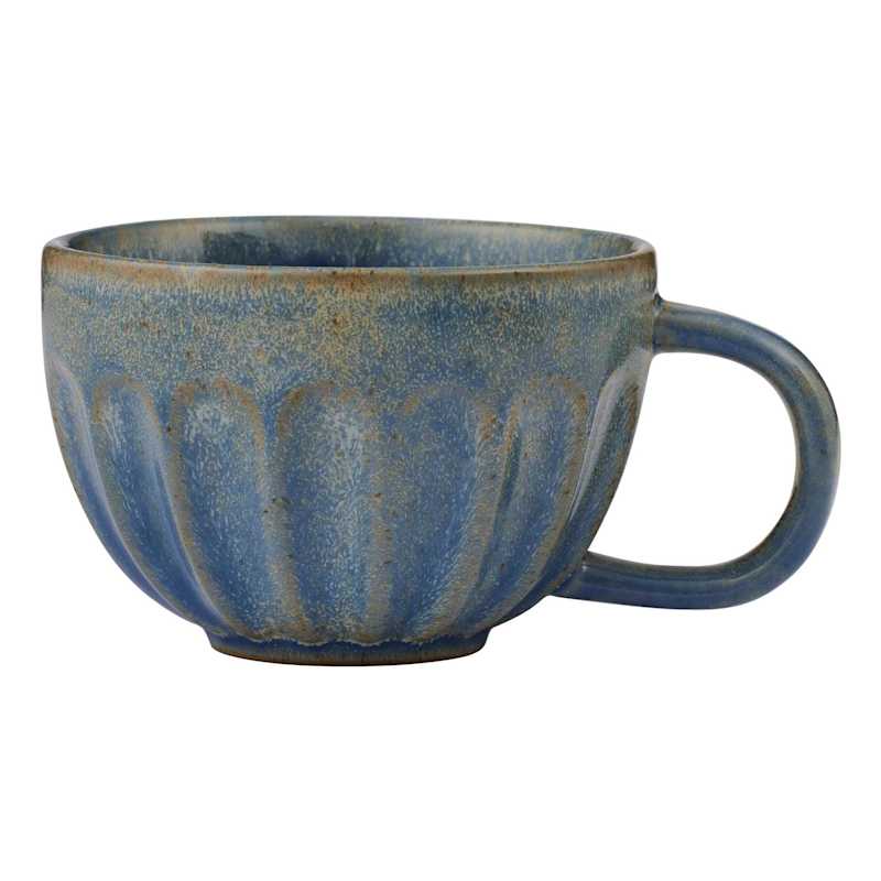 Studio ceramic mug denim blue modern design
