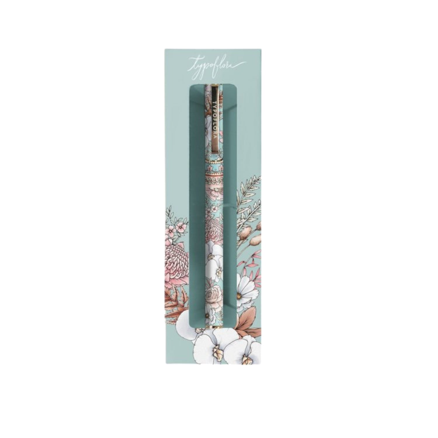 Rollerball Pen - Bouquet in Soft Blue