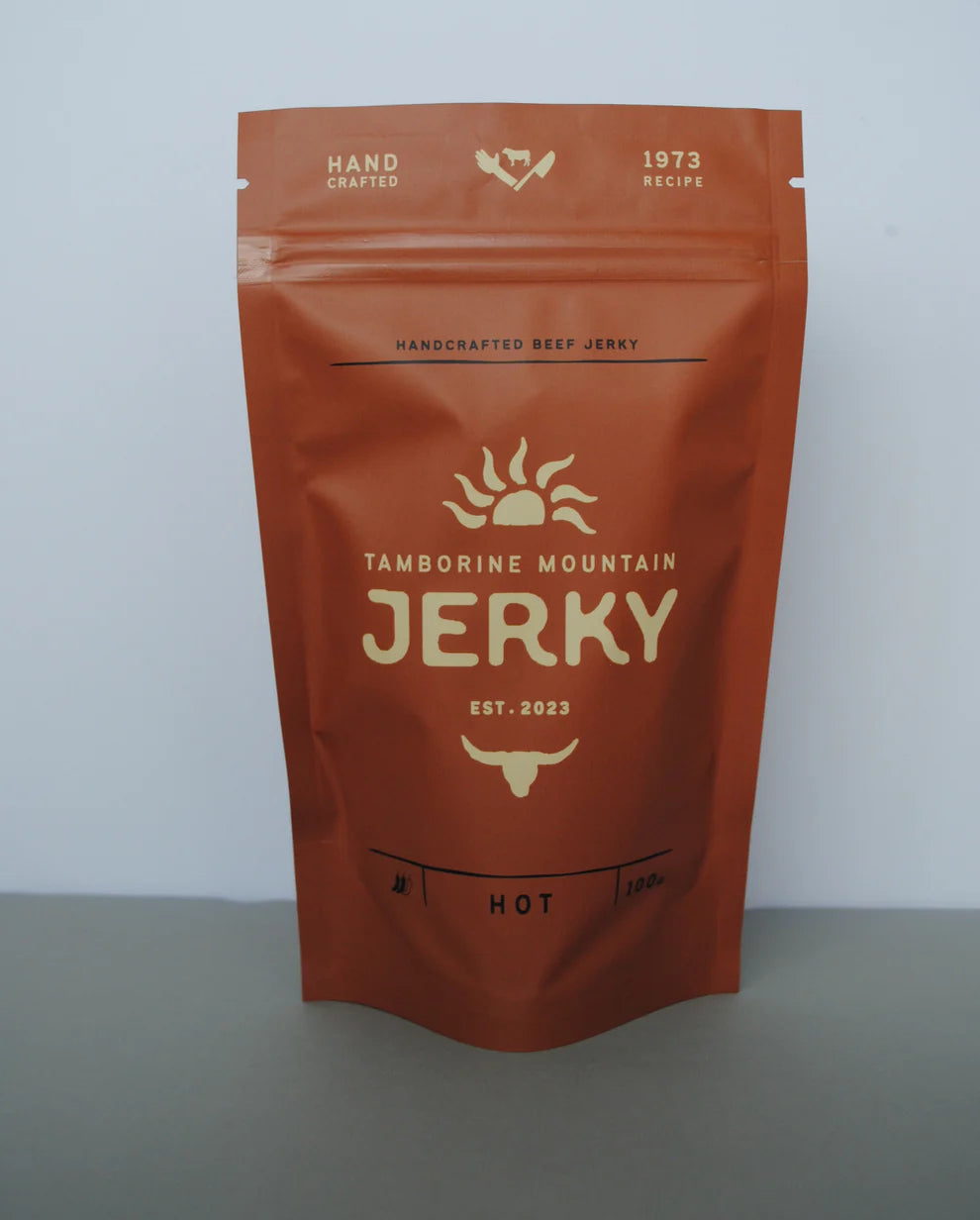 Tamborine Mountain Australian made jerky - hot 100g