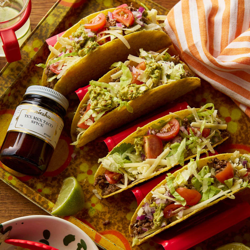 Tex Mex Mexican taco spice next to meal inspiration tacos