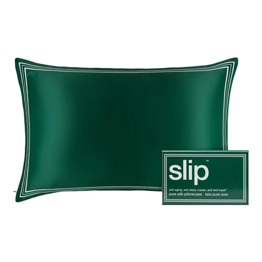 slip pure silk pillowcase the green