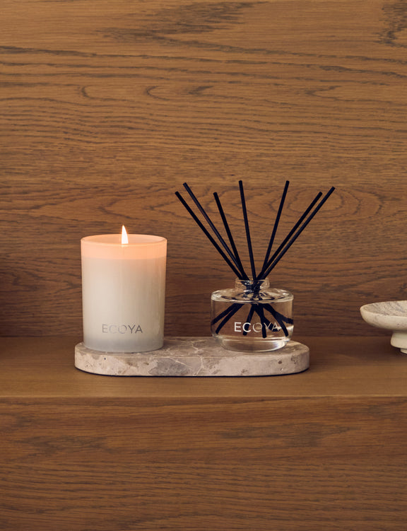 Ecoya mini candle and diffuser duo gift set