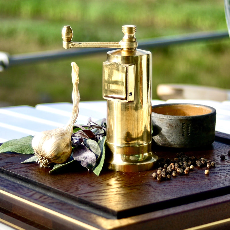 Alexander Handcrafted Mills Original Chefs Mate brass pepper grinder