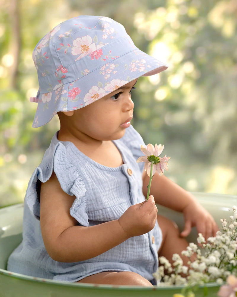 A-line baby blouse made from organic cotton