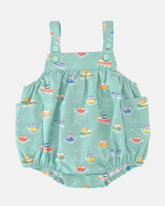 Tugboat 100% cotton baby bubble romper