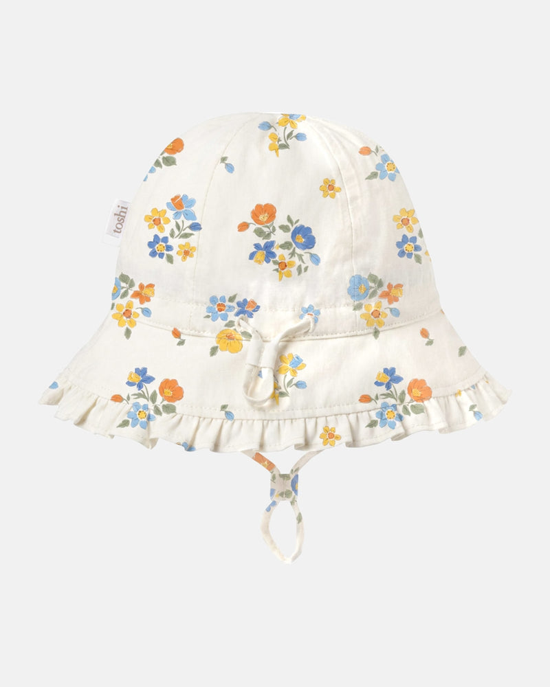 Toshi baby and toddler sun hat with frilled brim and adjustable chin tie