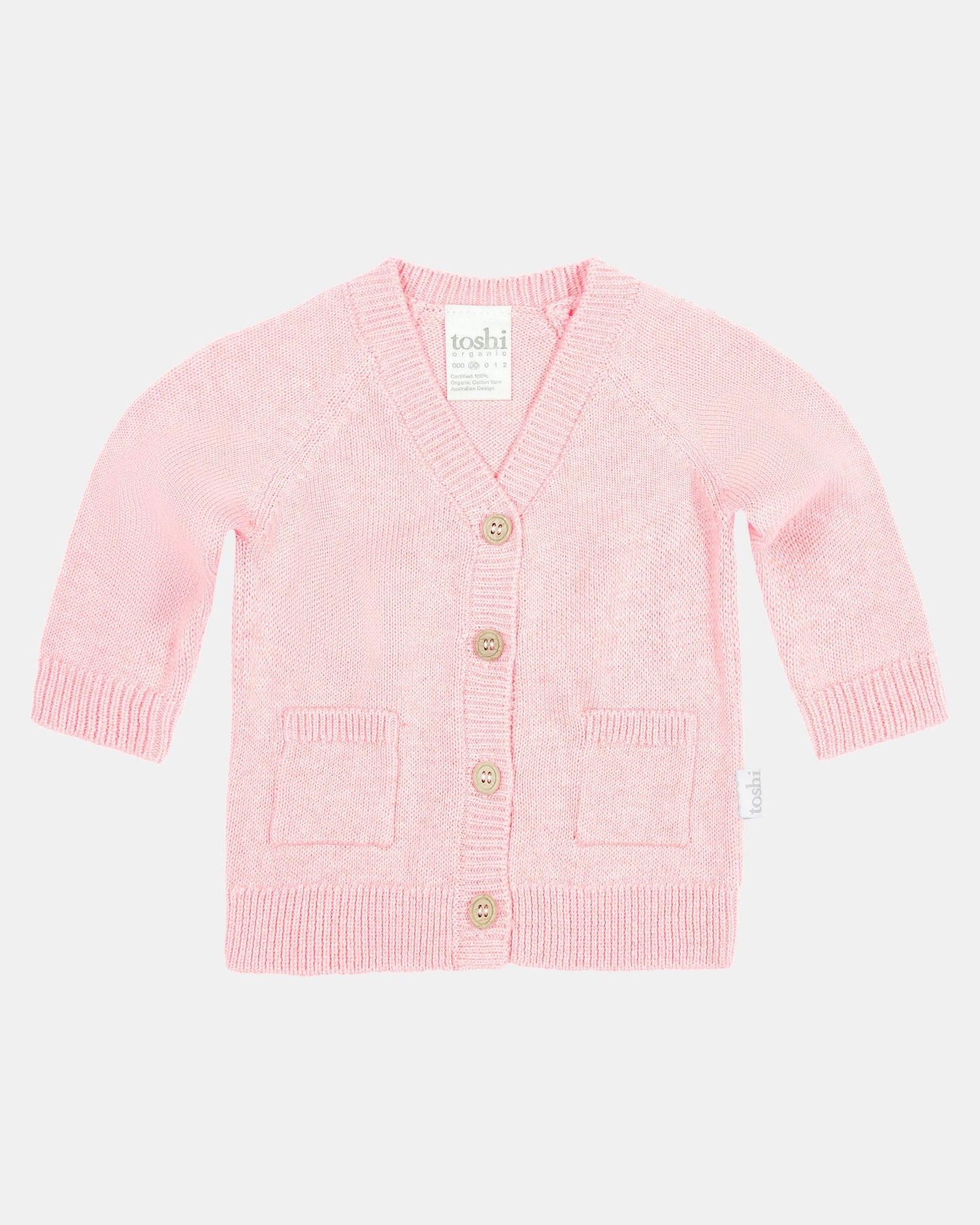 Organic Cardigan Remy/Pearl