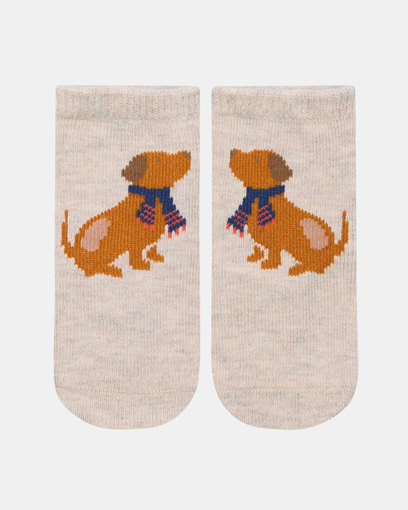 toshi baby ankle socks puppy dog jacquard