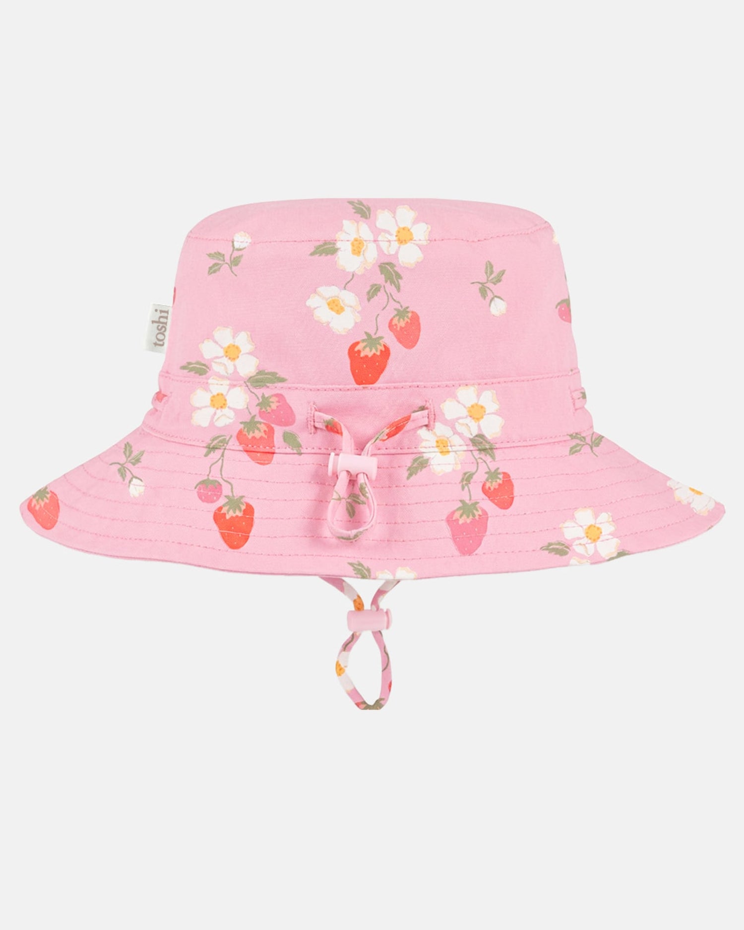 Australian designed Toshi Strawberry Fields Blossom sun hat with broad protective brim.
