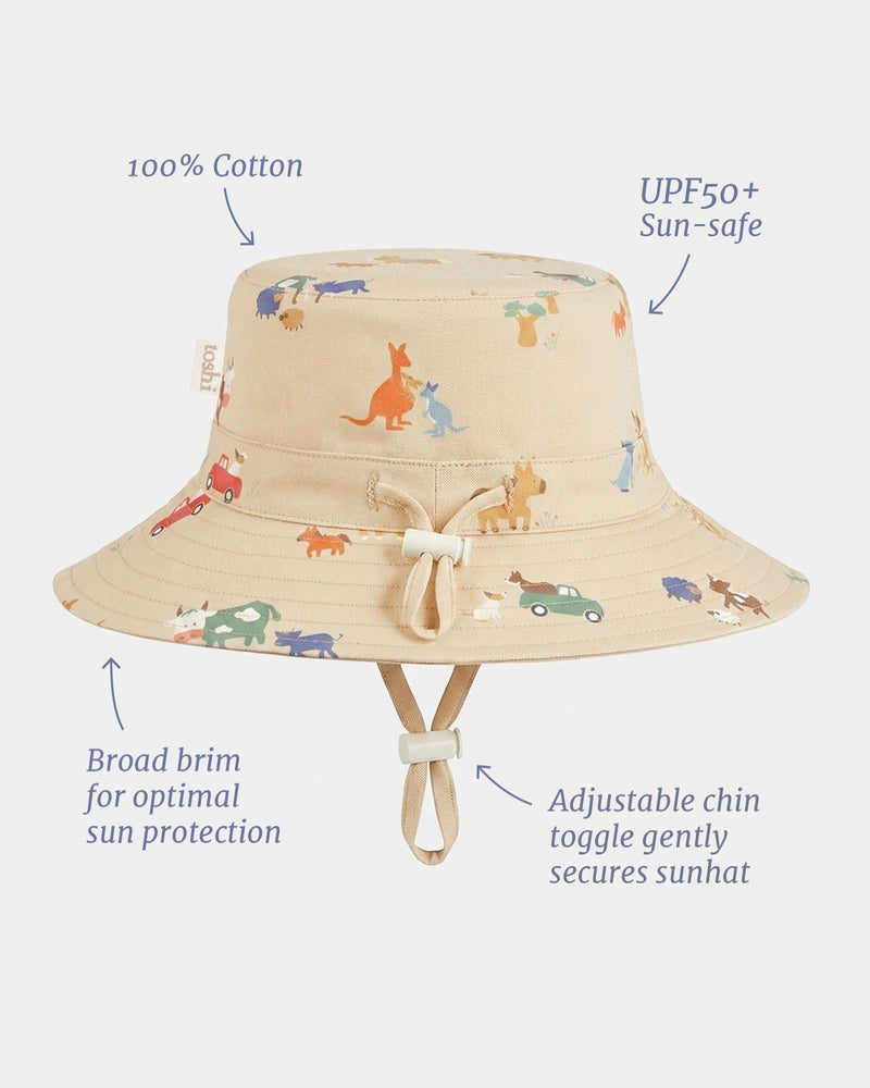 Australian theme toshi children's sun hat