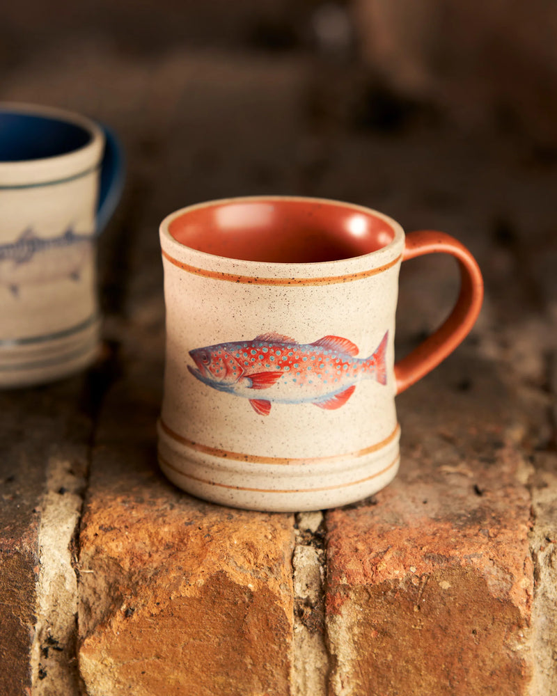 Old Port Trout ceramic mug designed with Australian artist Michelle Turner