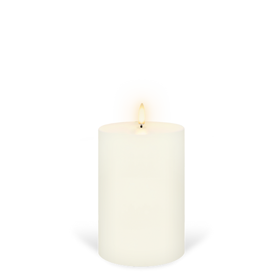 Uyuni Lighting medium wide pillar candle classic ivory