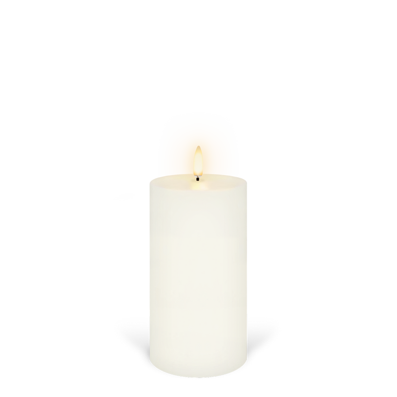 Flameless wax pillar candle Uyuni Lighting medium