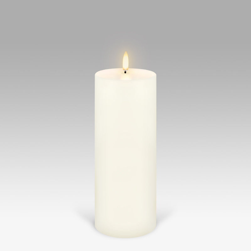Flameless wax pillar candle Uyuni Lighting tall