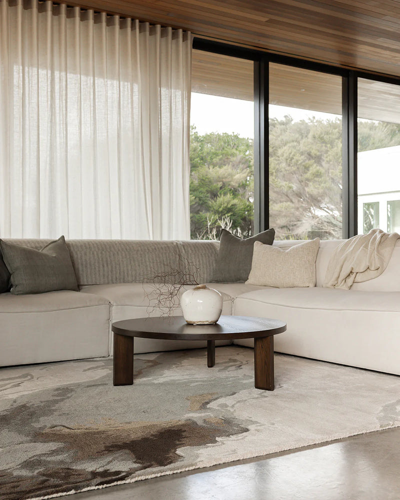 Vale sandstone wool viscose rug 160x230cm My Country Escape