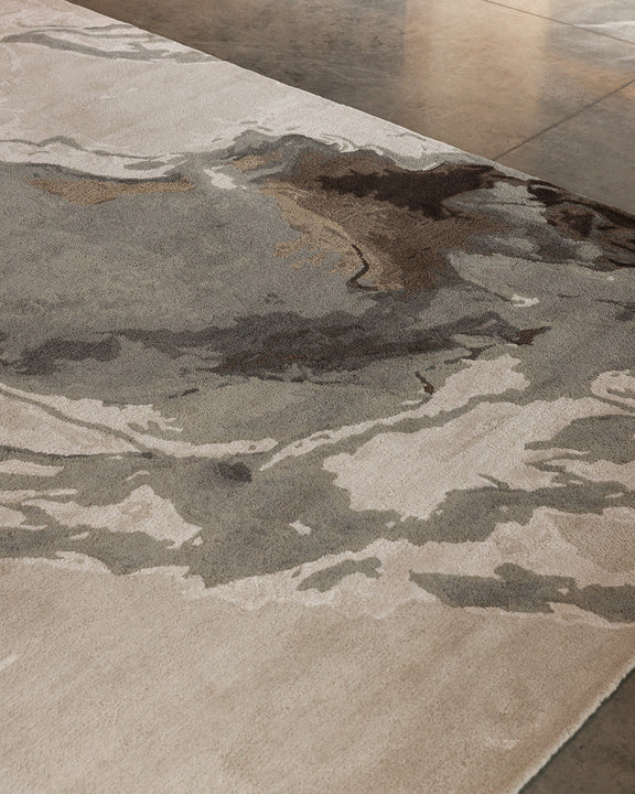 Vale sandstone wool viscose rug 160x230cm Scenic Rim