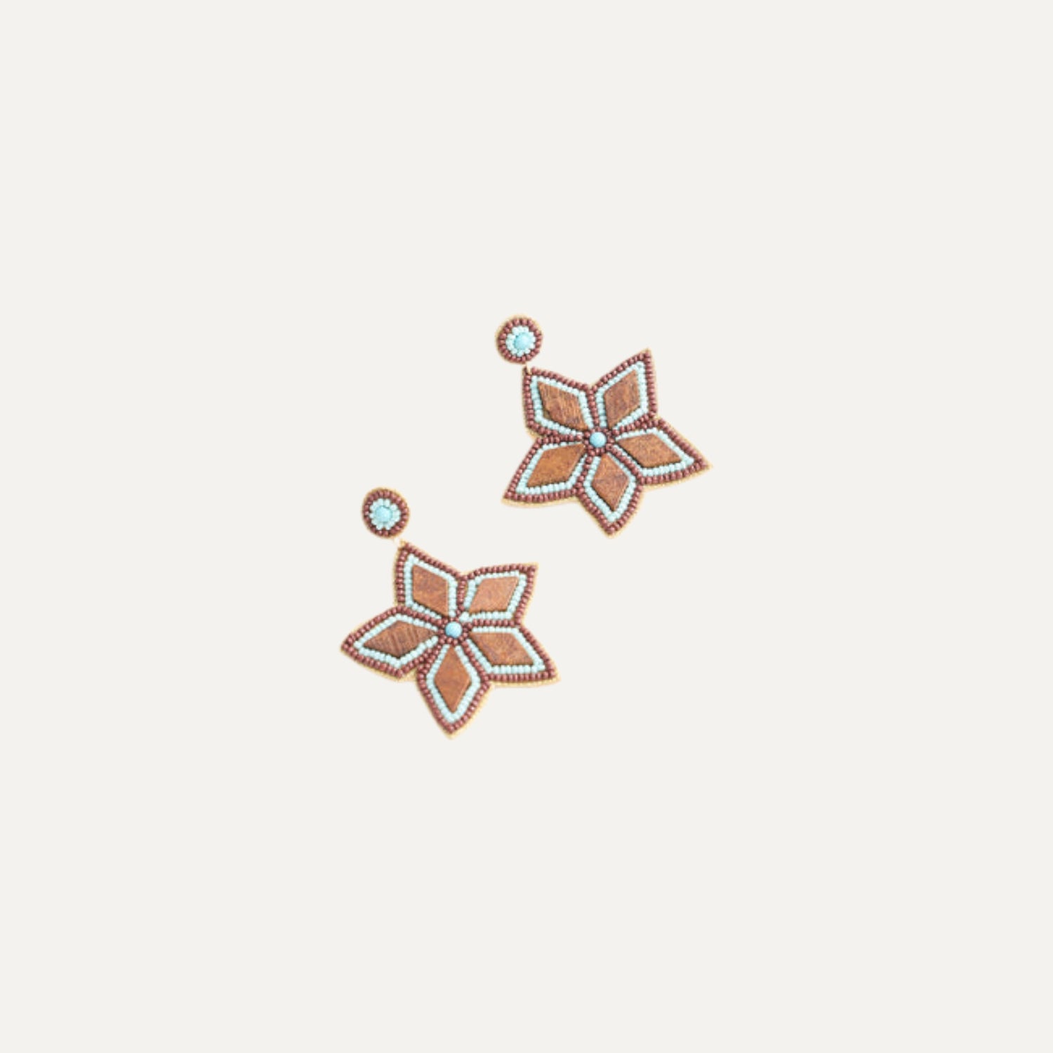 Vanessa Earrings | Brown Handmade Drop Earrings