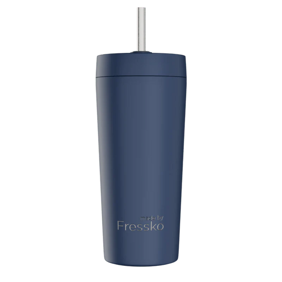 Fressko Venti Tumbler 600ml in Denim with titanium straw