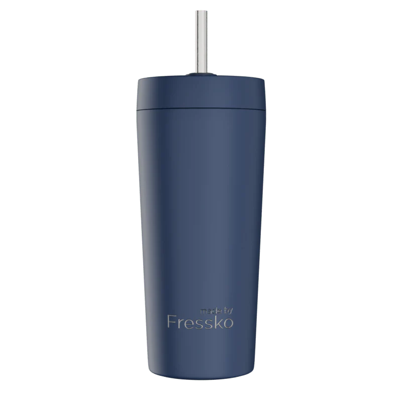 Fressko Venti Tumbler 600ml in Denim with titanium straw