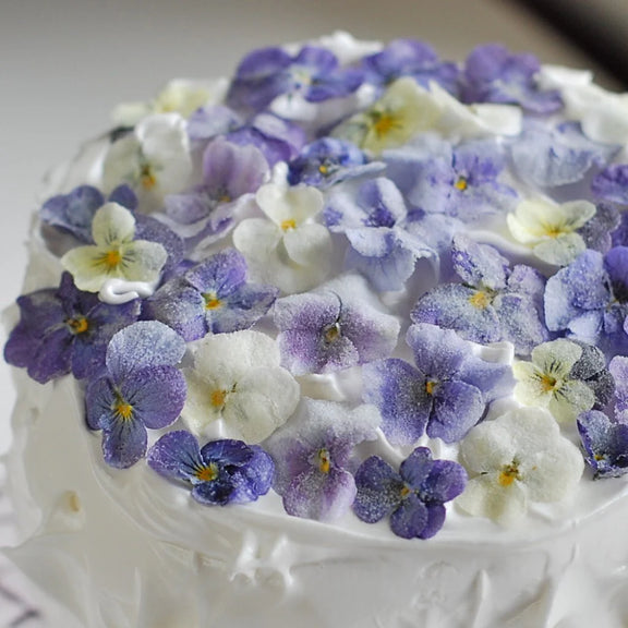 viola seeds garden australia used to decorate cake