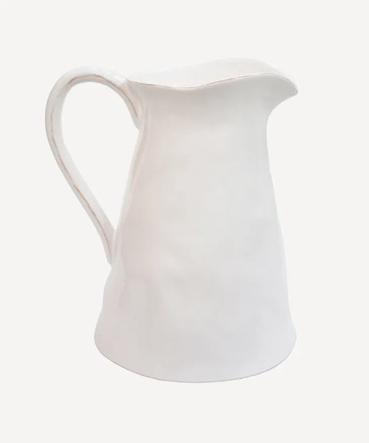 Dolomite jug in white, dishwasher safe kitchen pitcher
