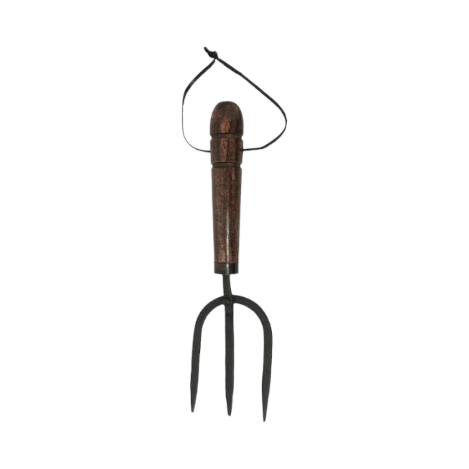 Wooden handle garden fork tool for planting | Stainless steel garden fork with wooden grip