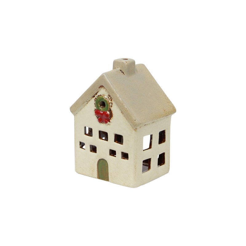 Collectable ceramic Christmas décor – Alsace tea light villa