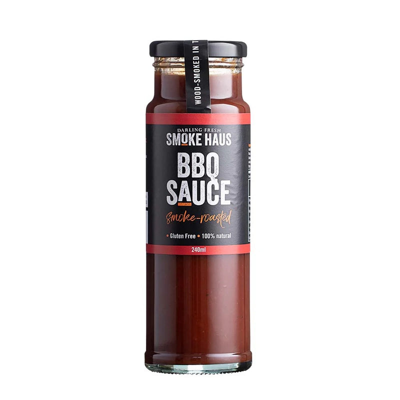 Smoke Roasted BBQ Sauce 240ml – rich wood-smoked flavour

All-natural gluten free BBQ sauce made by Smoke Haus