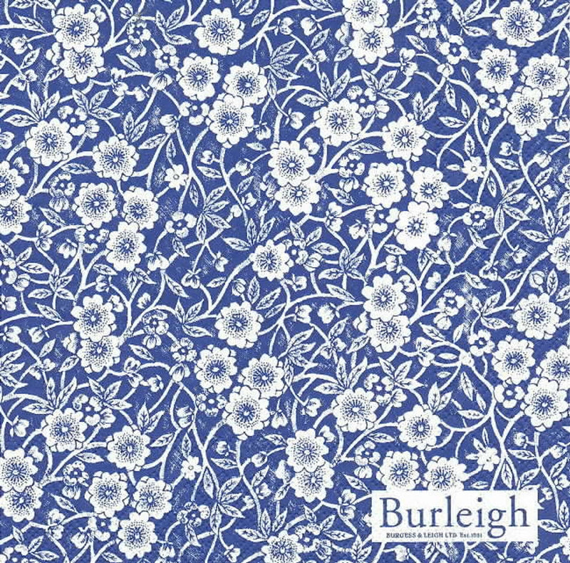 Cocktail Napkin Burleigh - Calico Blue