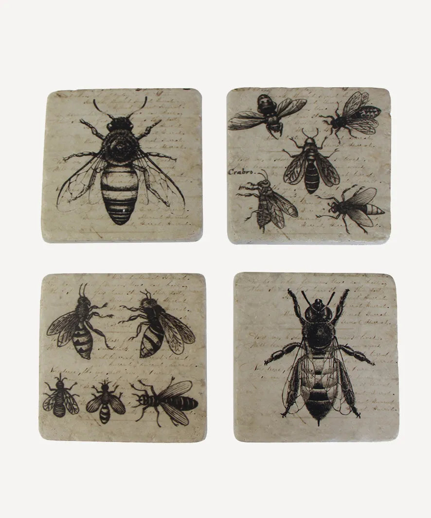 Bee Coasters (4pc)